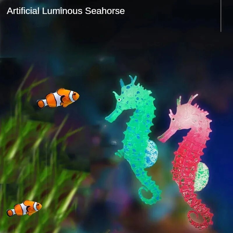 Aquarium Fish Glow In The Dark - Fish Tank Aquascape Decorations Simulation Glow