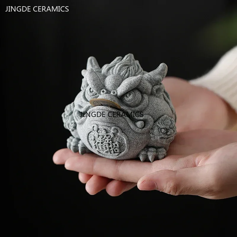 Aquarium Fish Saltwater - Creative Sandstone Fengshui Gold Toad Tea