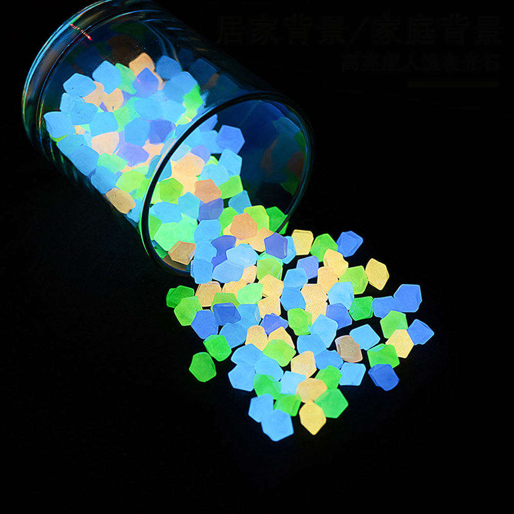 Aquarium Fish Glow In The Dark - 100pcs 14*11mm Dark Pebbles Pebbles Outdoor