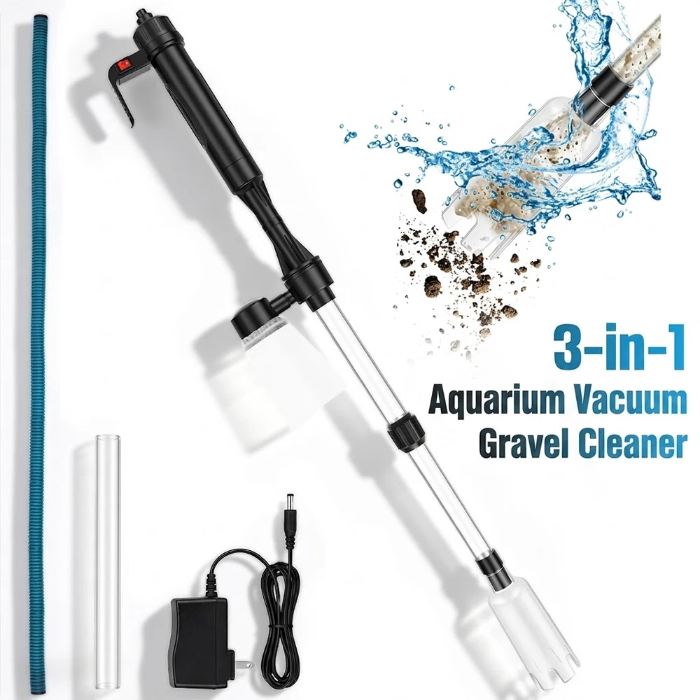 Aquarium Fish Electric - Aquarium Vacuum Gravel Cleaner 3 in