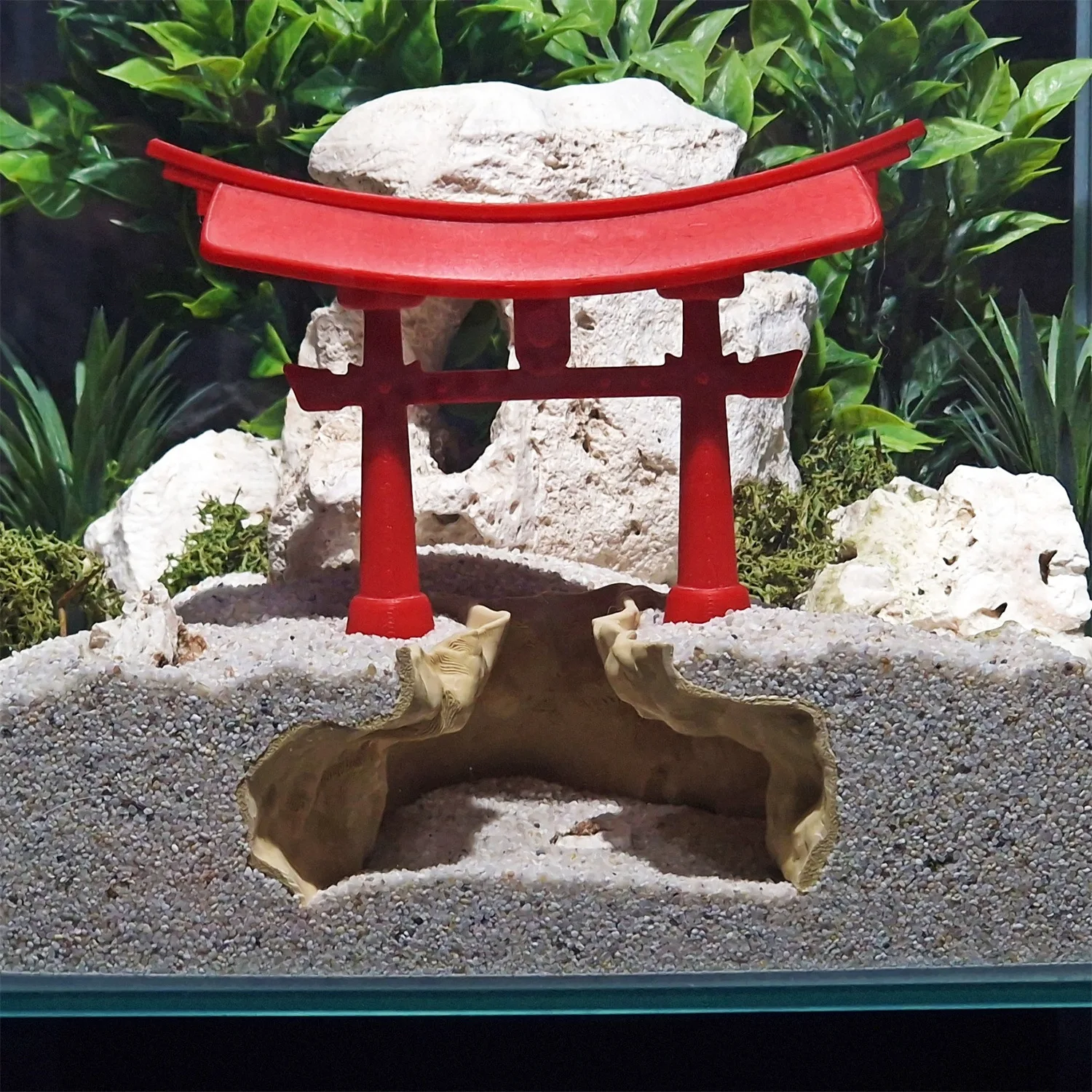 Aquarium Fish Japanese - Torii Gate Aquarium Cave Fish Tanks
