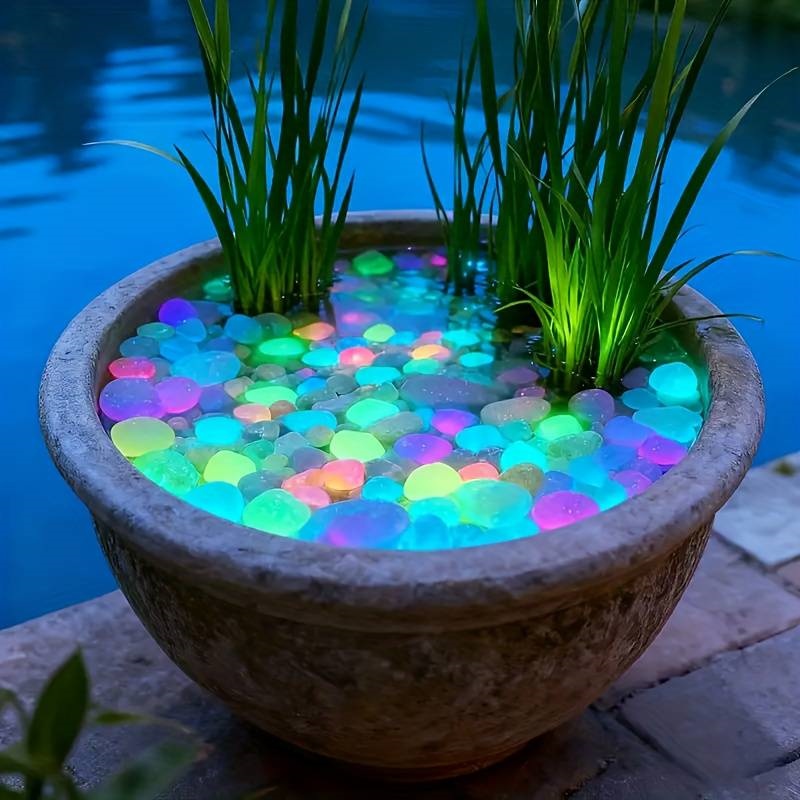 Aquarium Fish Glow In The Dark - 200Pcs Glow in the Dark Garden