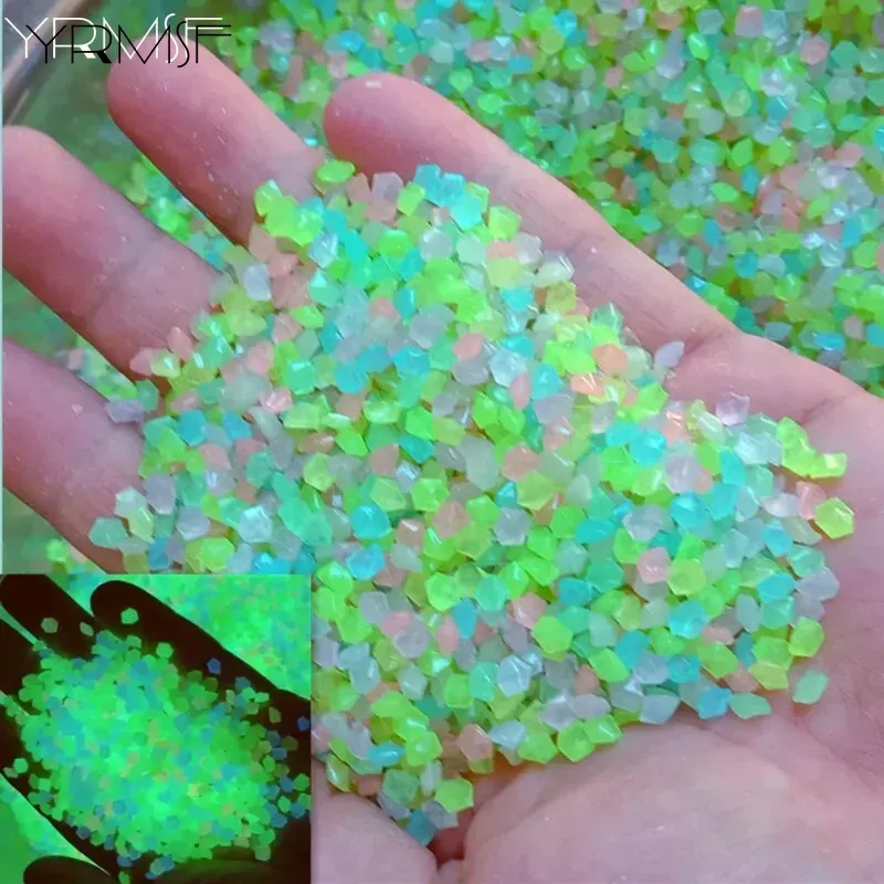 Aquarium Fish Glow In The Dark - 1000pcs 3-5mm Luminous Sand Glow in