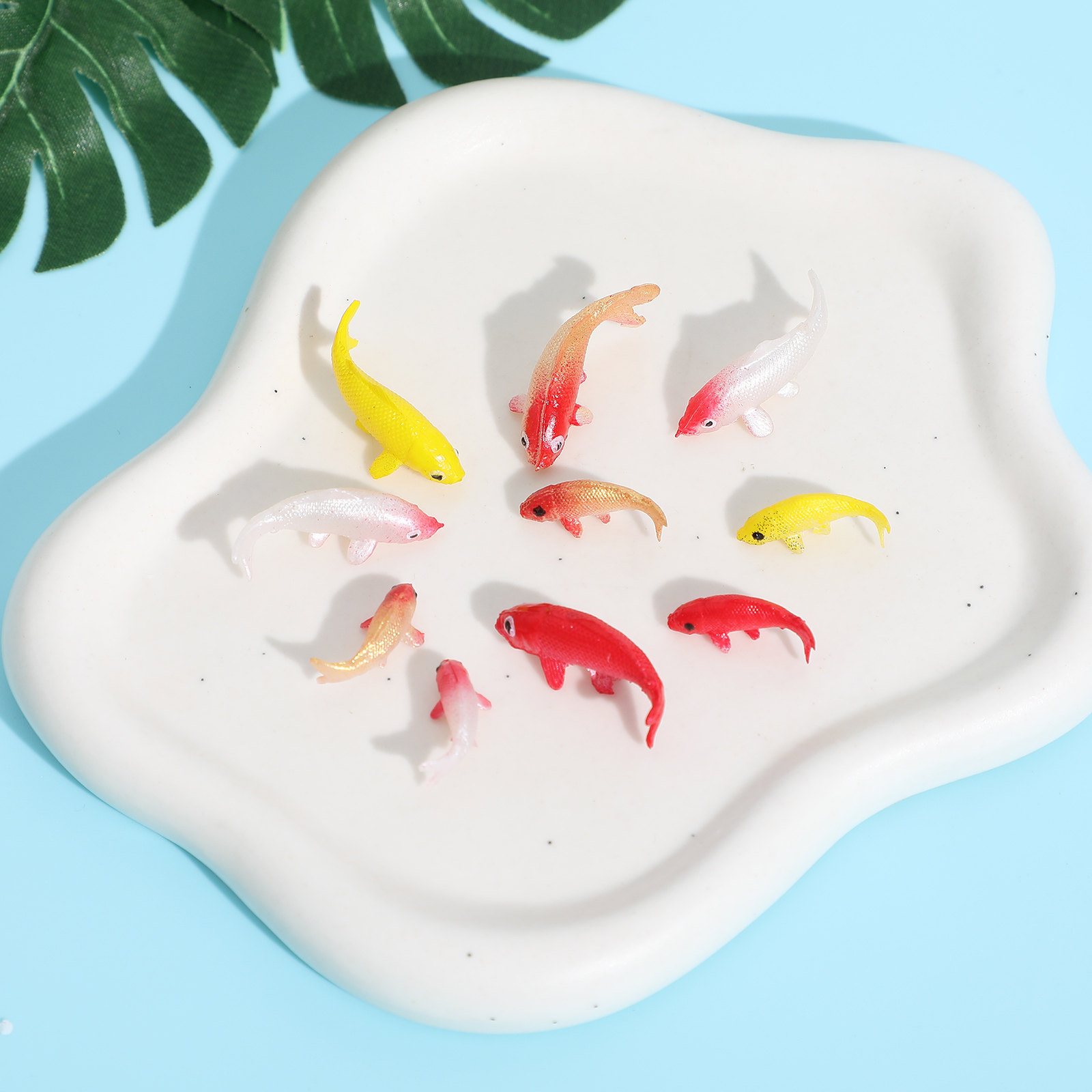 Aquarium Fish House - 10Pcs Miniature Fancy Carp Simulation Colorful