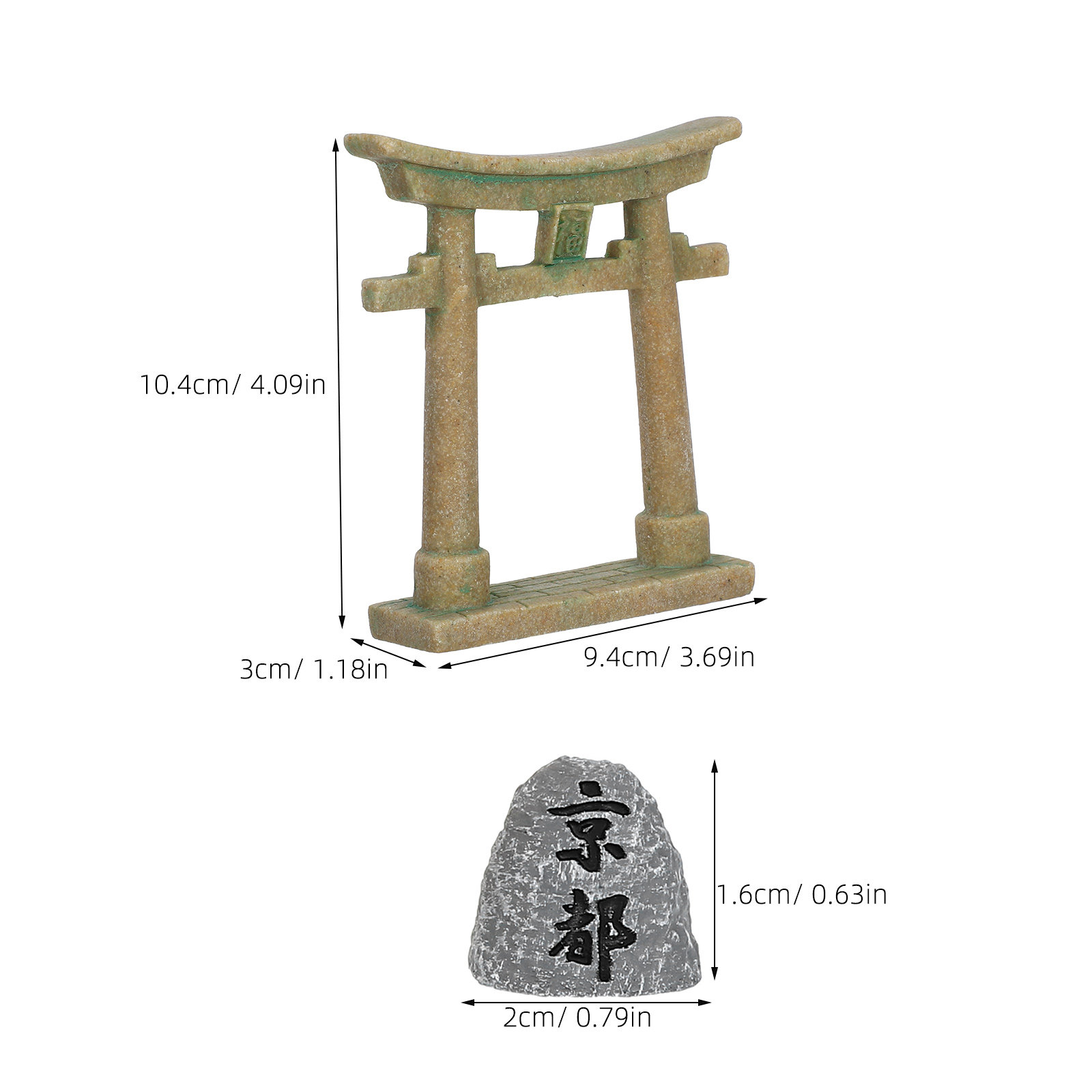 Miniature Japanese Torii Gate  - đánh giá và giá Aquarium Fish Japanese