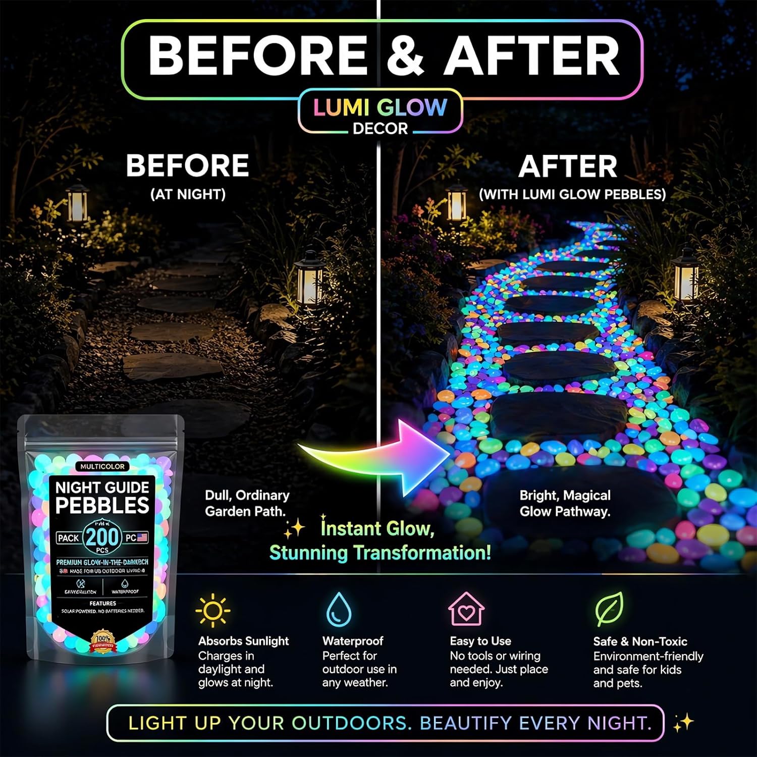 2026 Colored Night Glow Pebble - đánh giá và giá Aquarium Fish Rainbow
