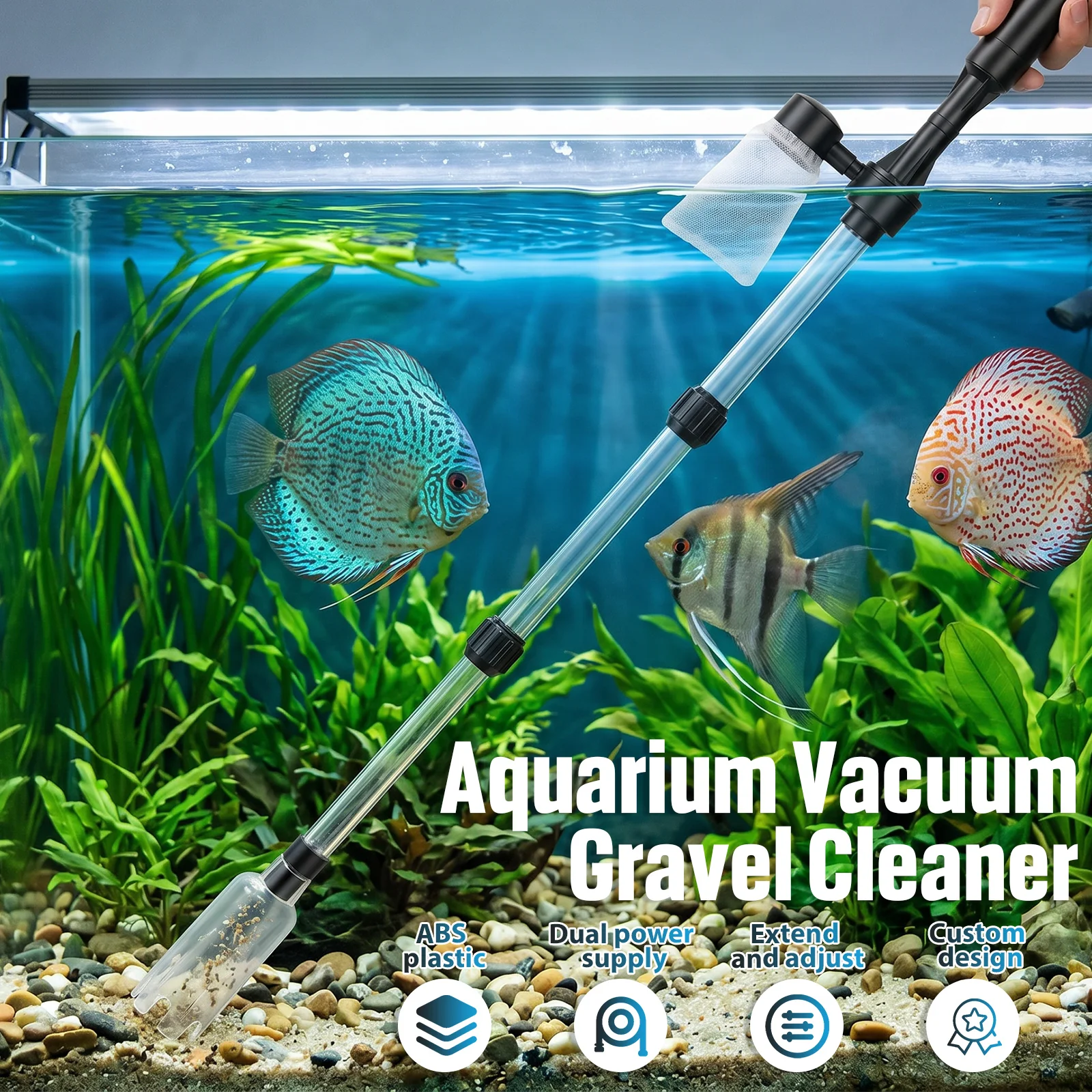 Aquarium Vacuum Gravel Cleaner - đánh giá và giá Aquarium Fish Electric