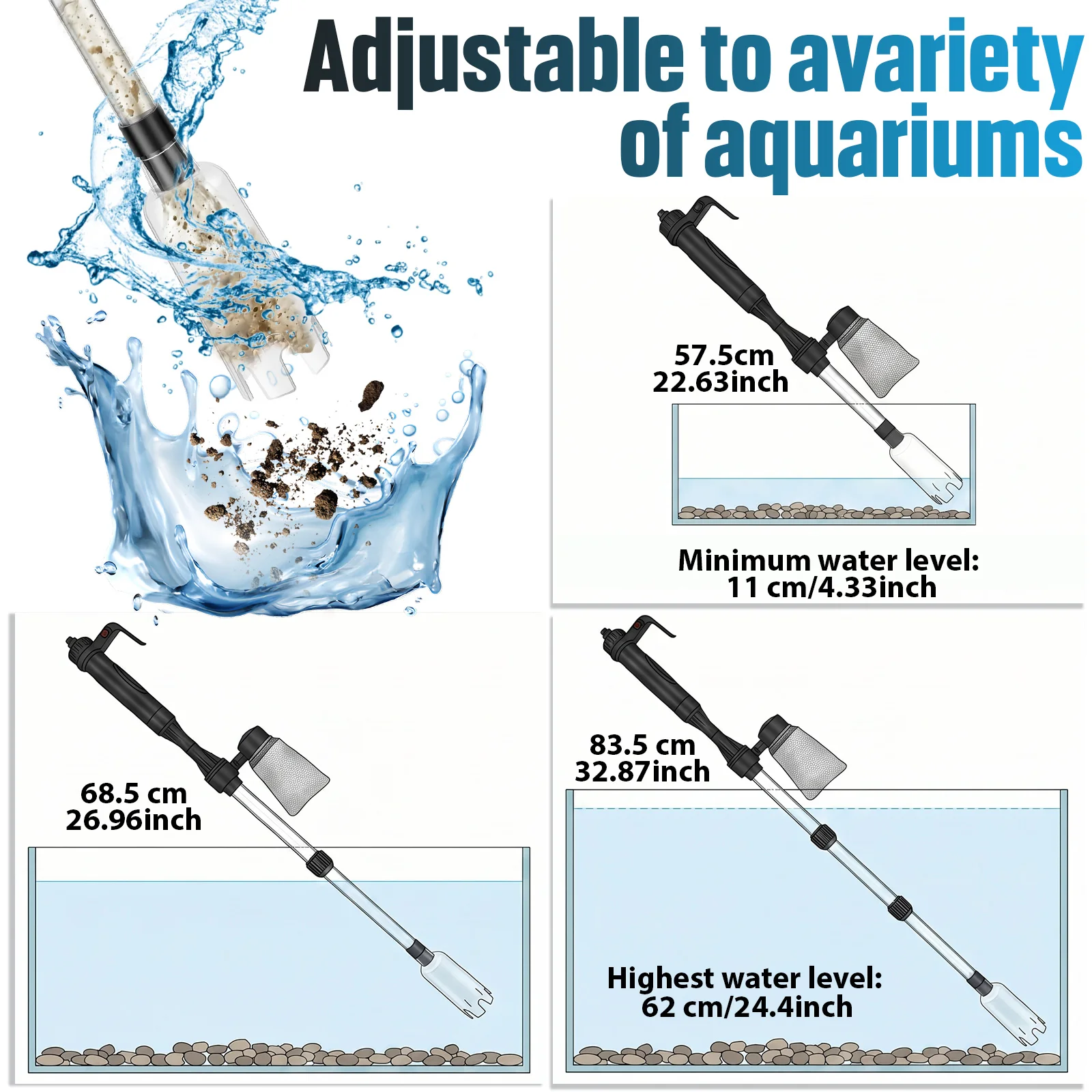 Aquarium Vacuum Gravel Cleaner - đánh giá và giá Aquarium Fish Electric