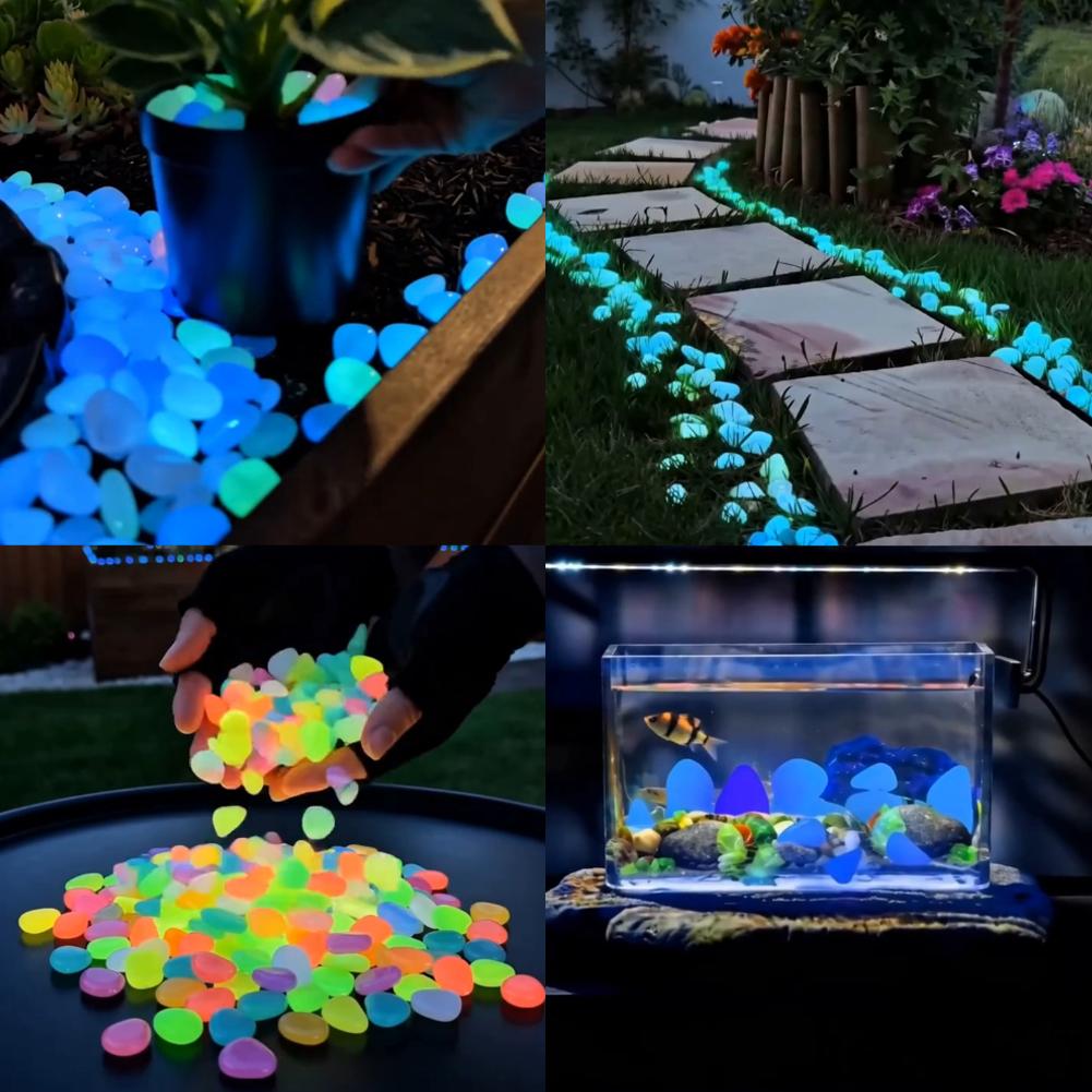 200/1000pcs Luminous Stones Gl - đánh giá và giá Aquarium Fish Glow In The Dark