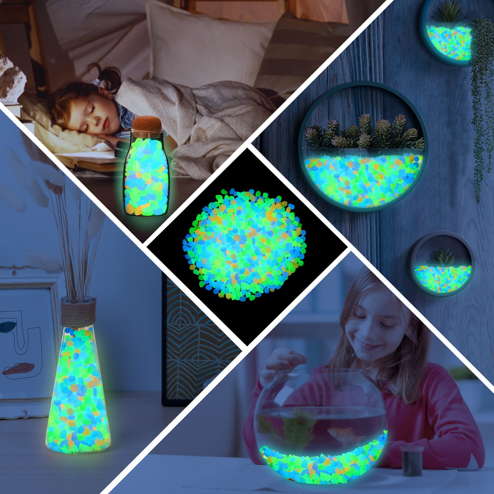 200Pcs Glow in the Dark Garden - đánh giá và giá Aquarium Fish Glow In The Dark