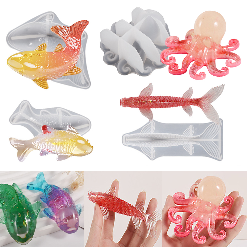 3D Koi Fish Shaped Epoxy Resin - đánh giá và giá Aquarium Fish Saltwater