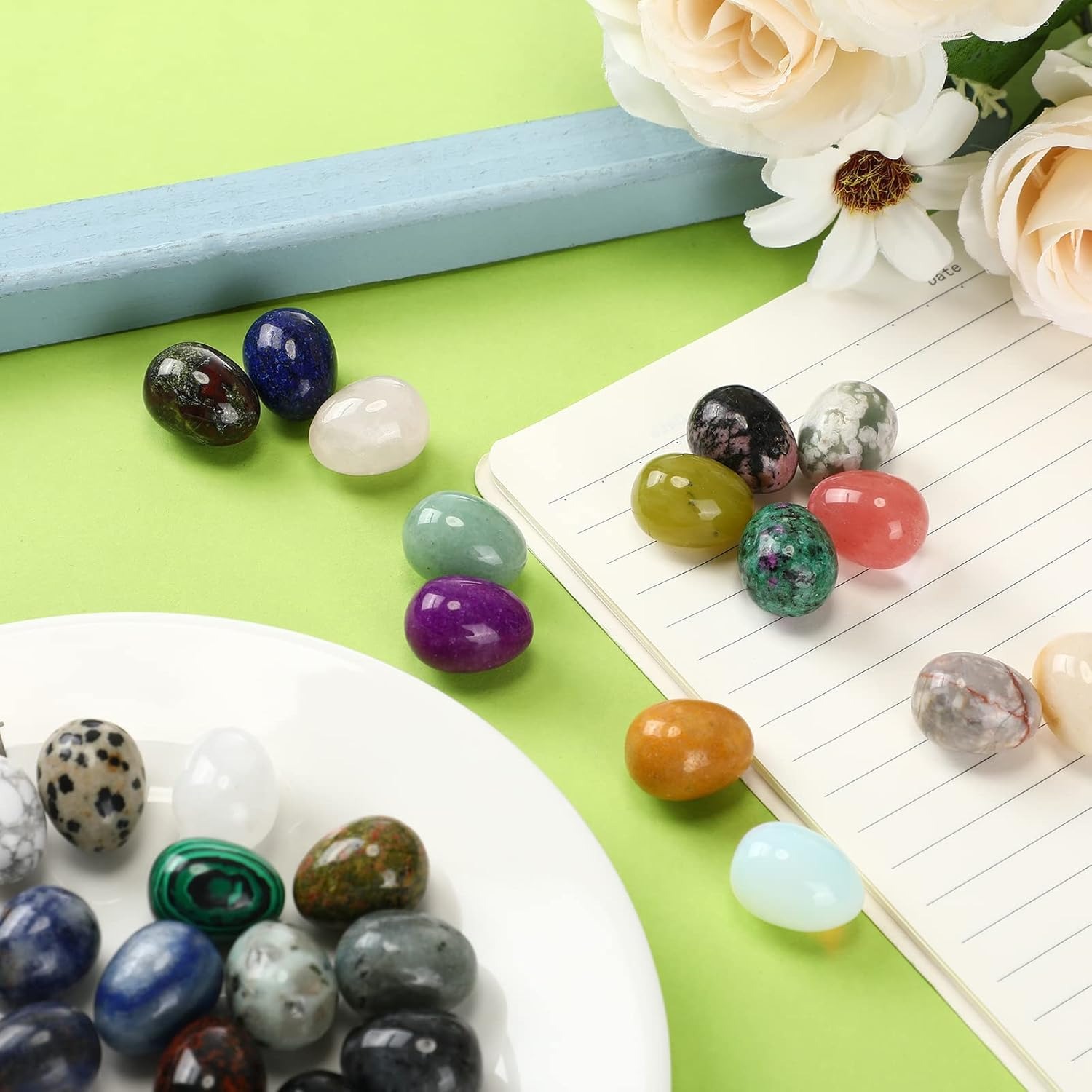 8  pcs natural crystal beads,  - đánh giá và giá Aquarium Fish Pot