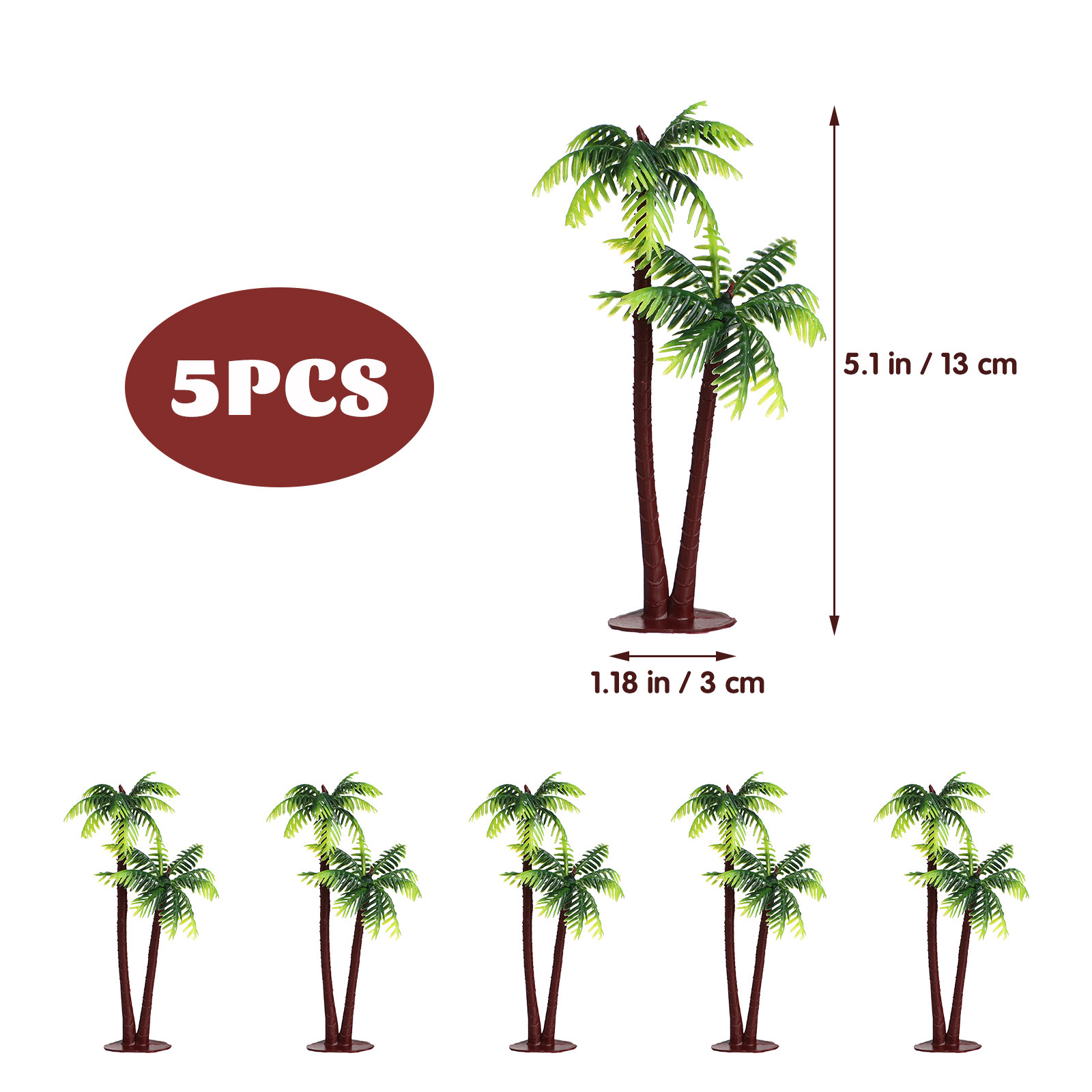5Pcs Artificial Coconut Tree D - đánh giá và giá Aquarium Fish Artificial