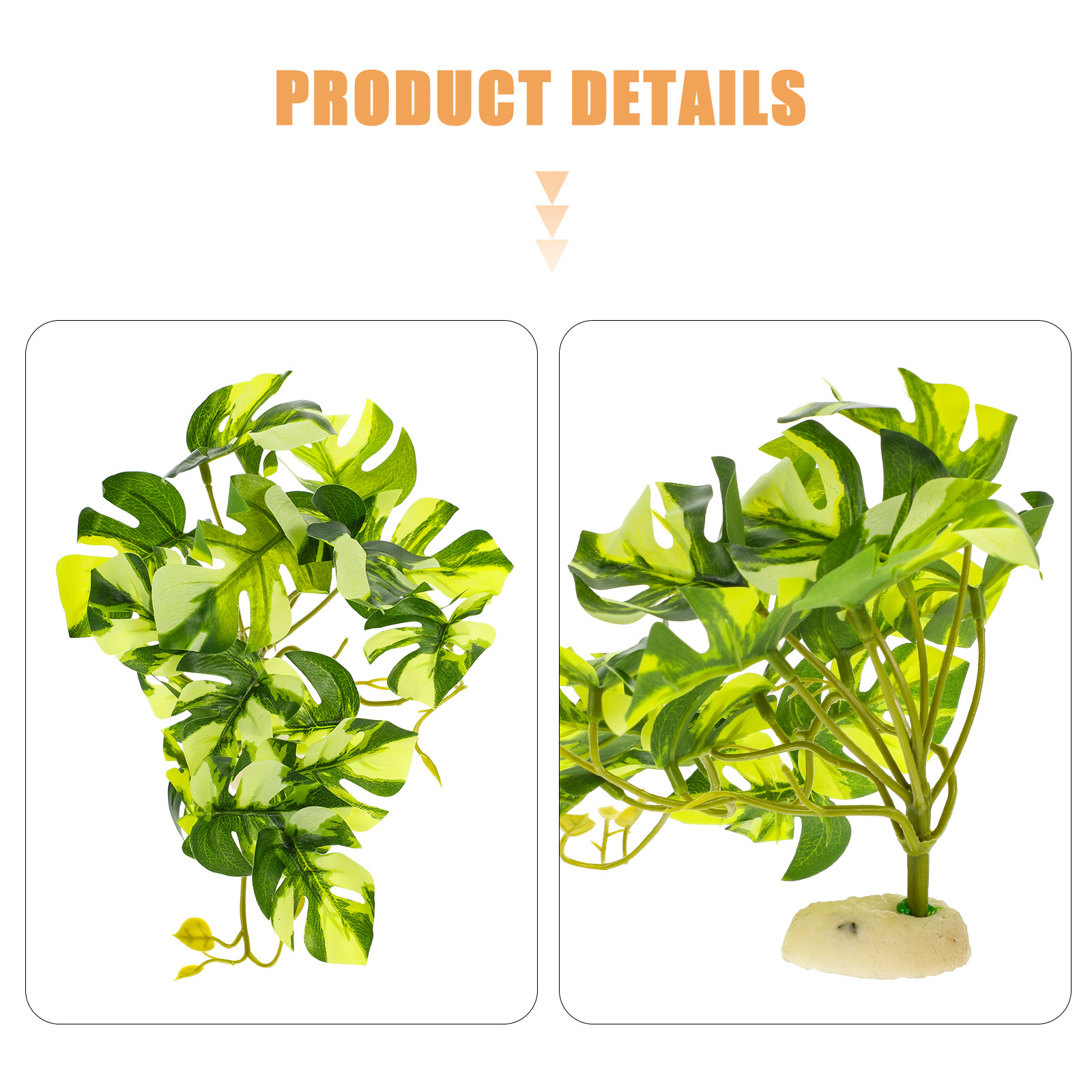 Realistic Resin Monstera Plant - đánh giá và giá Aquarium Fish Artificial